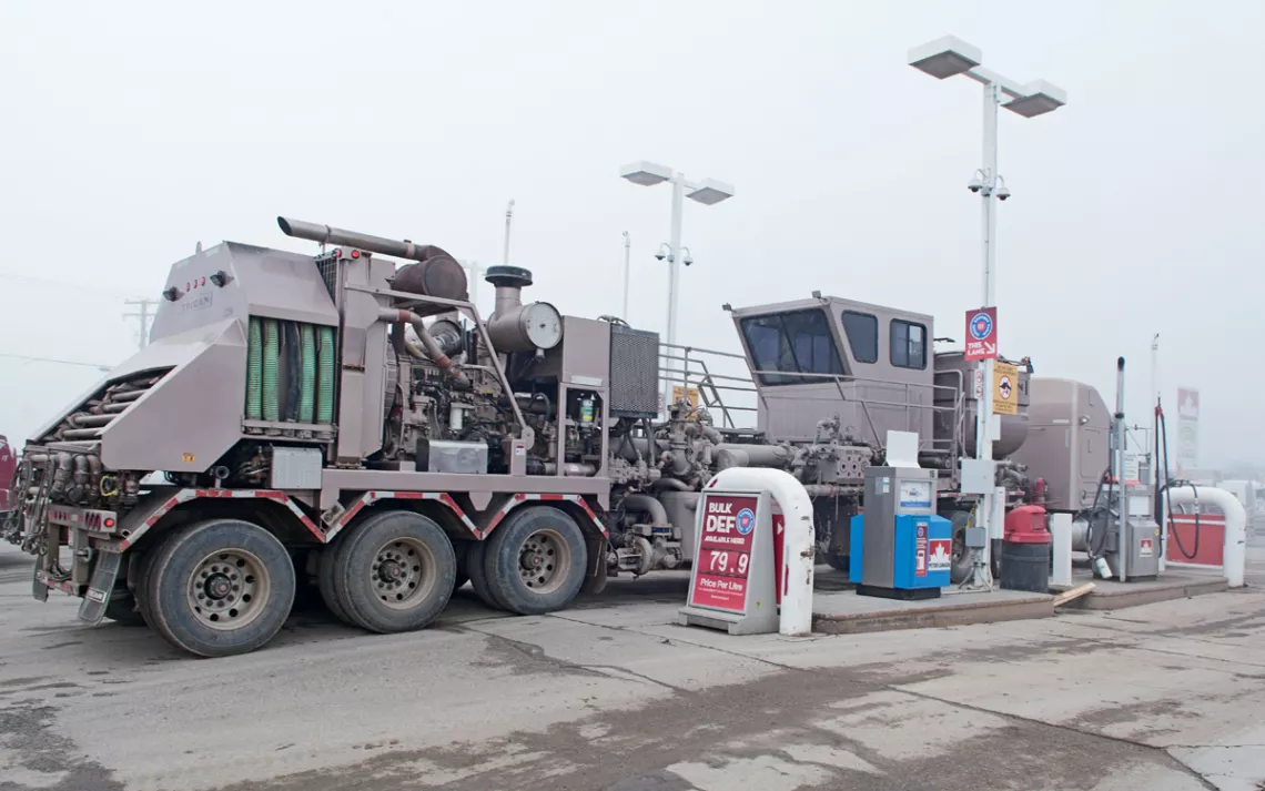 A gas station in Fort St. John
