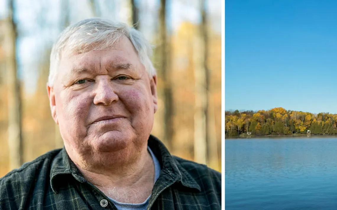 David Johnson, a retired construction worker and Trump supporter