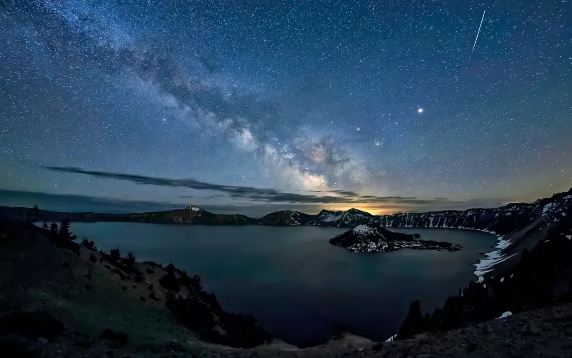 The Milky Way from Crater Lake National Park, Oregon