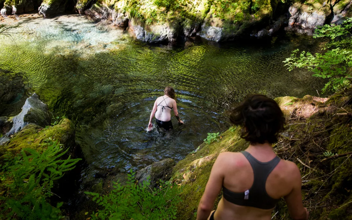 Swimming hole in Olympic National Park