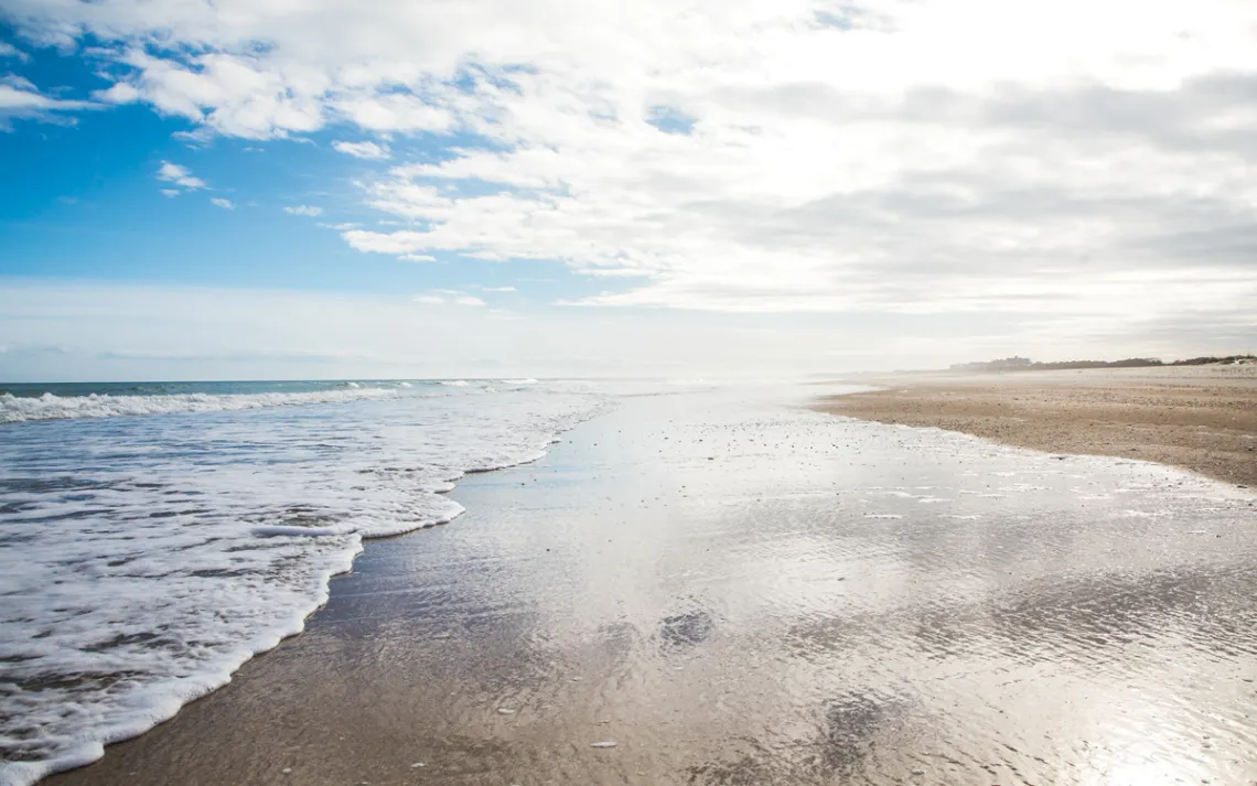 For now, the beaches of South Carolina's Pawleys Island are unblemished by the sight of offshore oil wells.