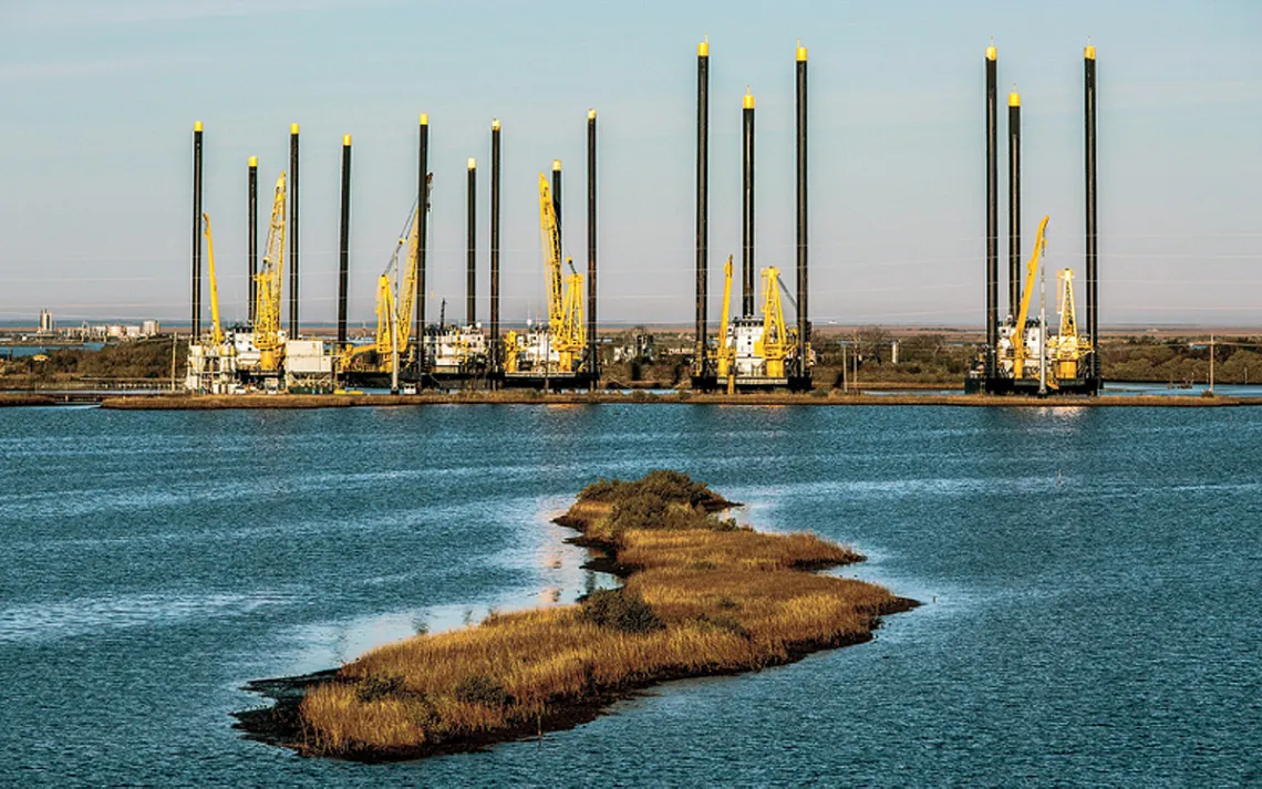 Some South Carolinians fear that their coast could turn into Port Fourchon, Louisiana, the biggest oil terminal in North America.