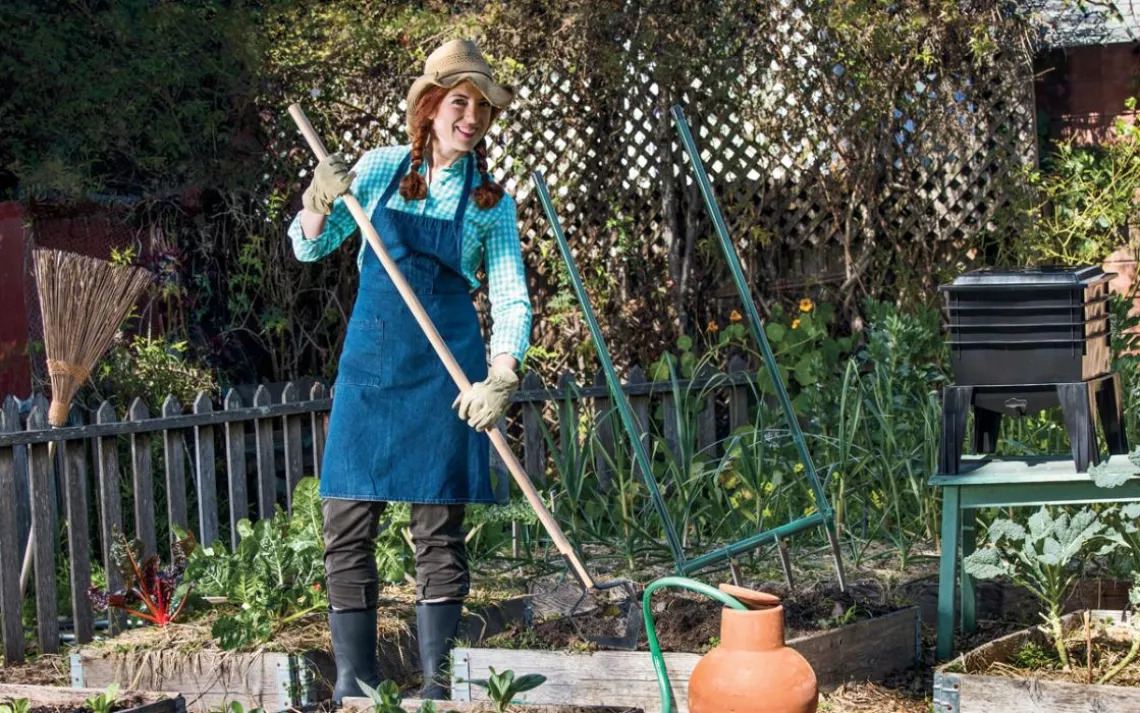 Woman gardening