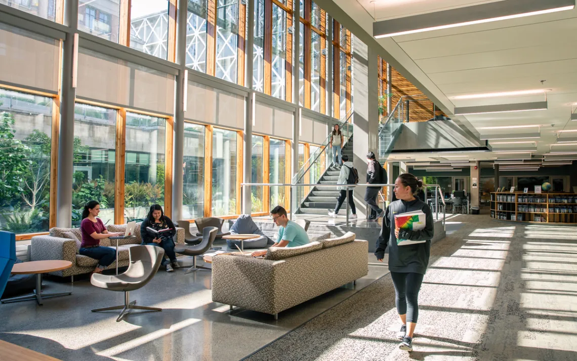 Allan Price Science Commons is one of the school's newest LEED Gold-certified buildings.