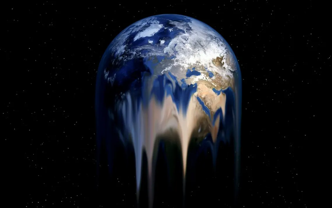 Melting earth