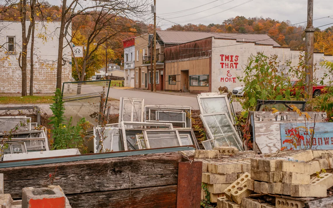 Cumberland (top) and Benham (bottom) were once thriving company towns. Today, a third of Harlan County residents live in poverty.