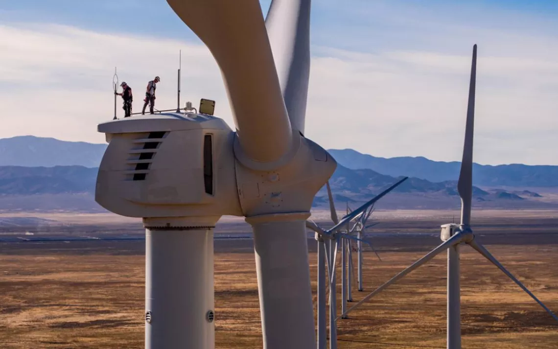 Utah's 306-megawatt Milford Wind Corridor wind farm spans Beaver and Millard Counties, delivering energy to Los Angeles, Burbank, and Pasadena in Southern California.