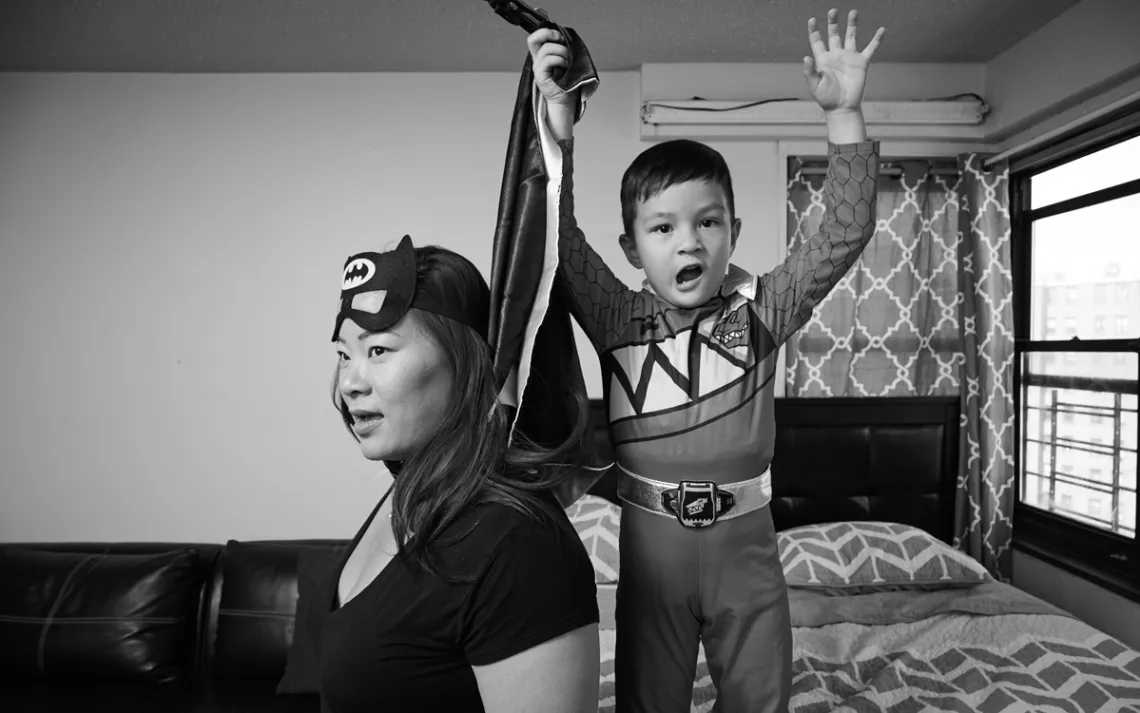 Sherry Swartwout and son Elijah