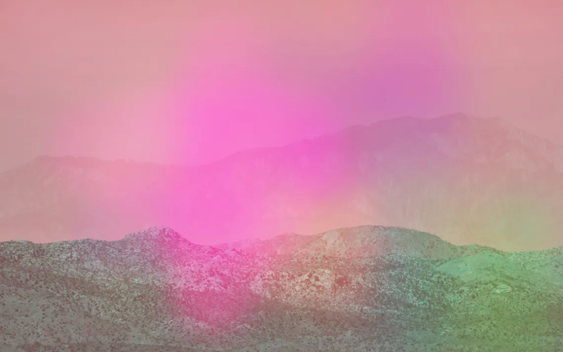 Artwork of mountains