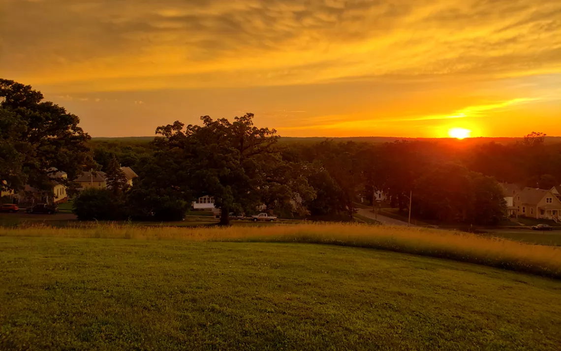 Lincoln Park at sunset