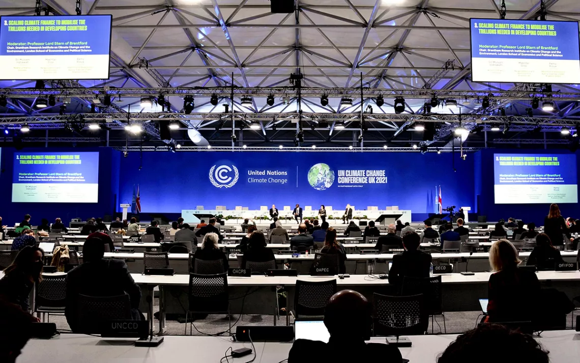 UN-sponsored climate summit in Glasgow, Scotland