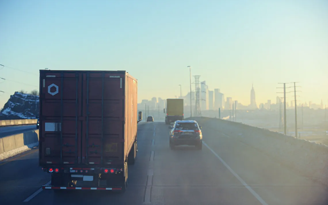 Highway in the morning
