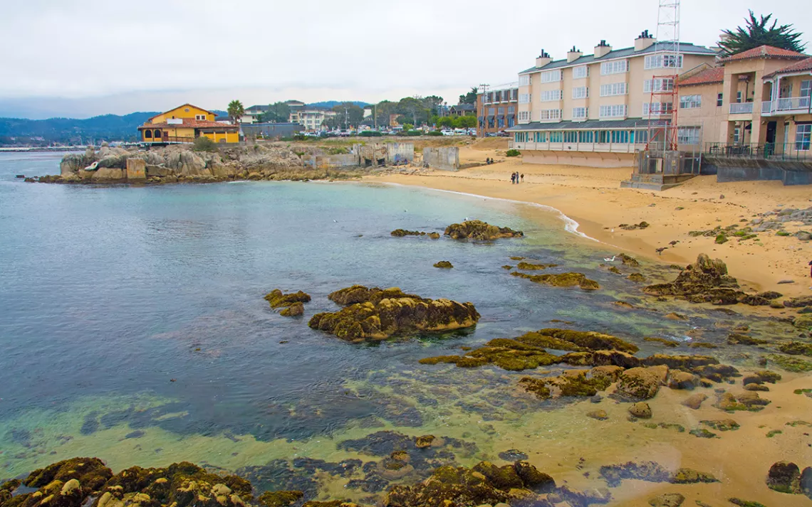 Monterey Bay-View from Restaurant-Monterey California