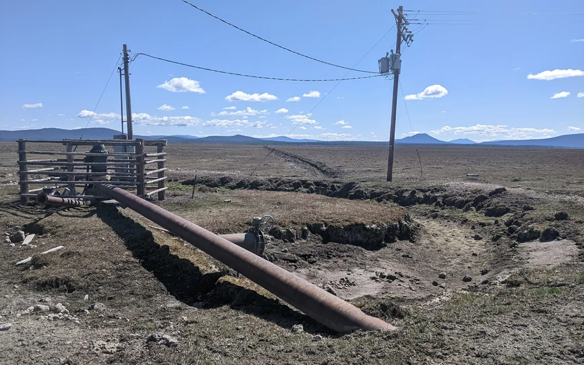 groundwater pump near Klamath Marsh