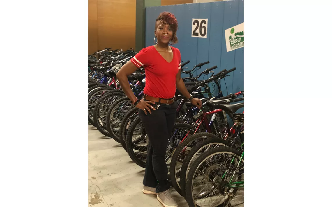 Angela Stamps founded the Berston Bicycle Club in 2012.