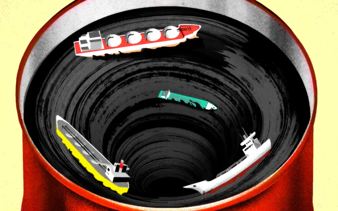 illustration of an oil barrel