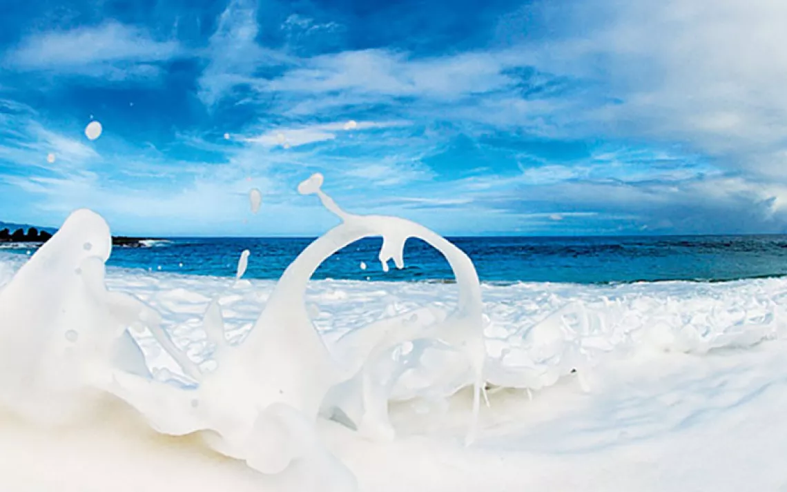 photo from inside wave