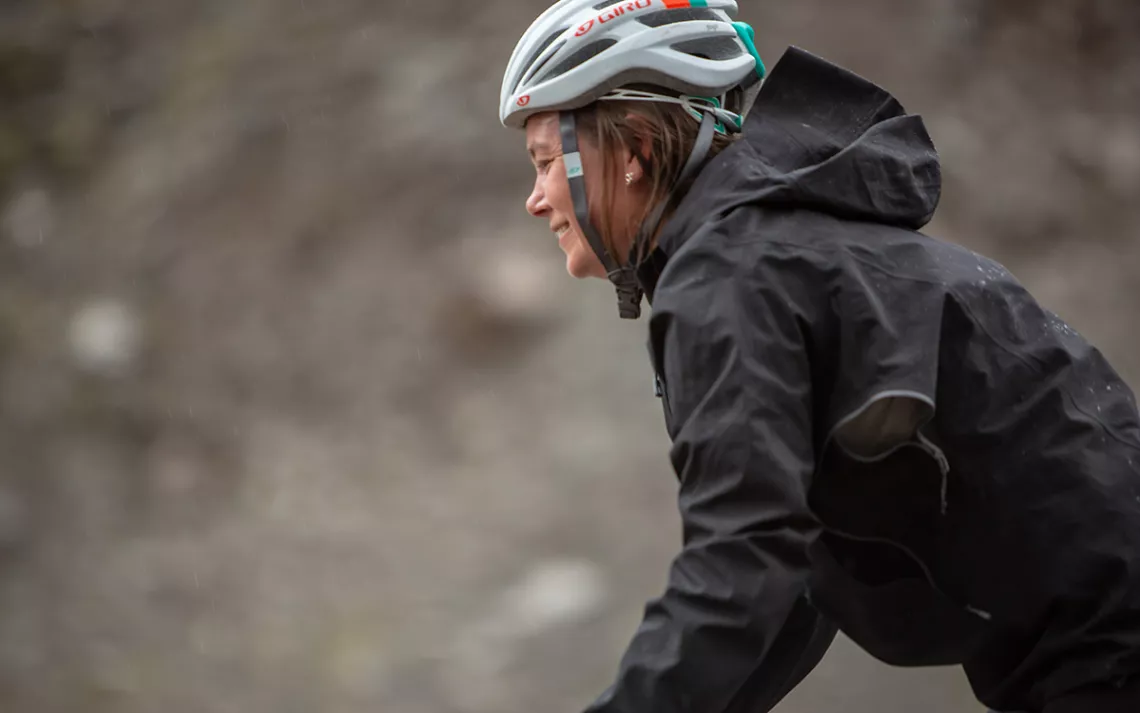 Brooke summits Atigun Pass.