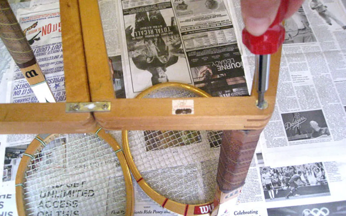 tennis racket table