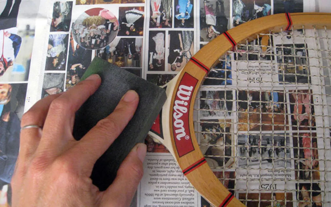 tennis racket table