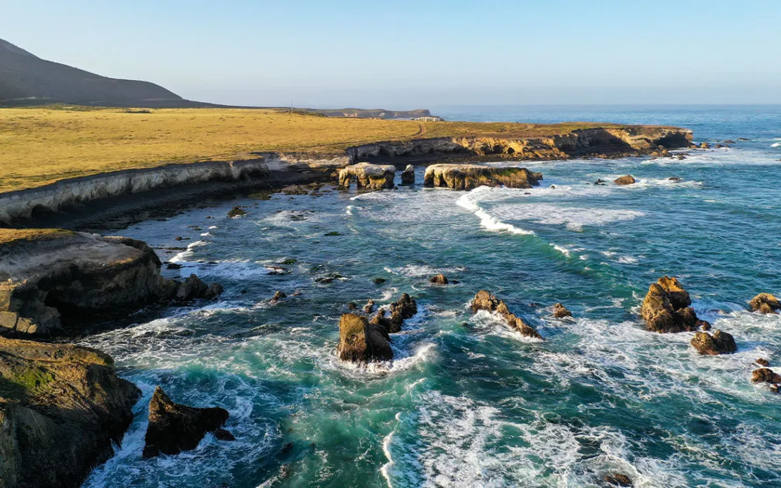 A view of the proposed Chumash Heritage National Marine Sanctuary near Montana de Oro State Park in San Luis Obispo County, California