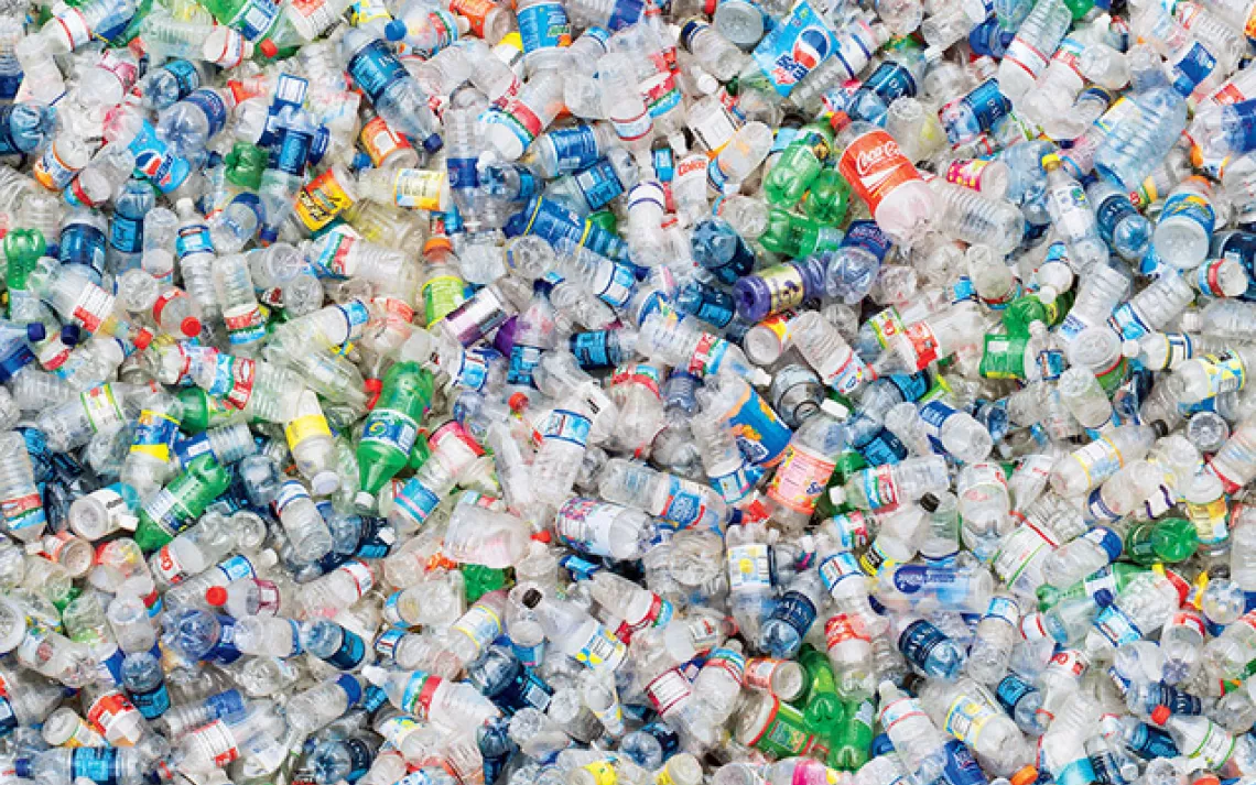 Detail from&nbsp;Plastic Bottles