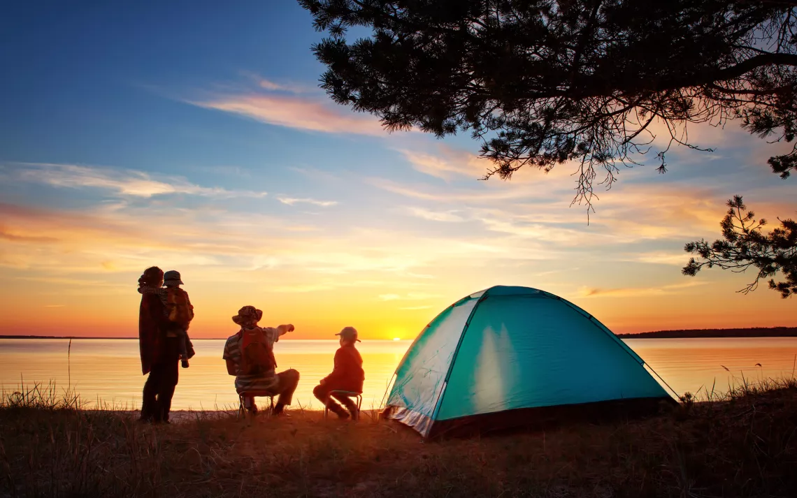 Family camping trip