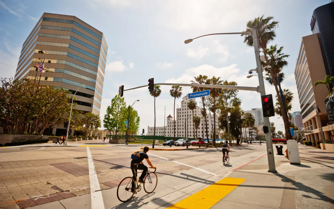 Biking in Long Beach