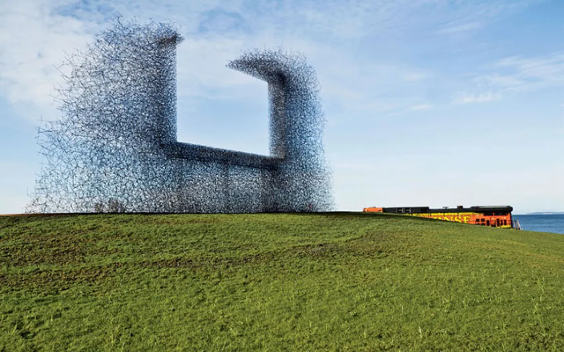 Non Sign II, an installation in Blaine, Washington