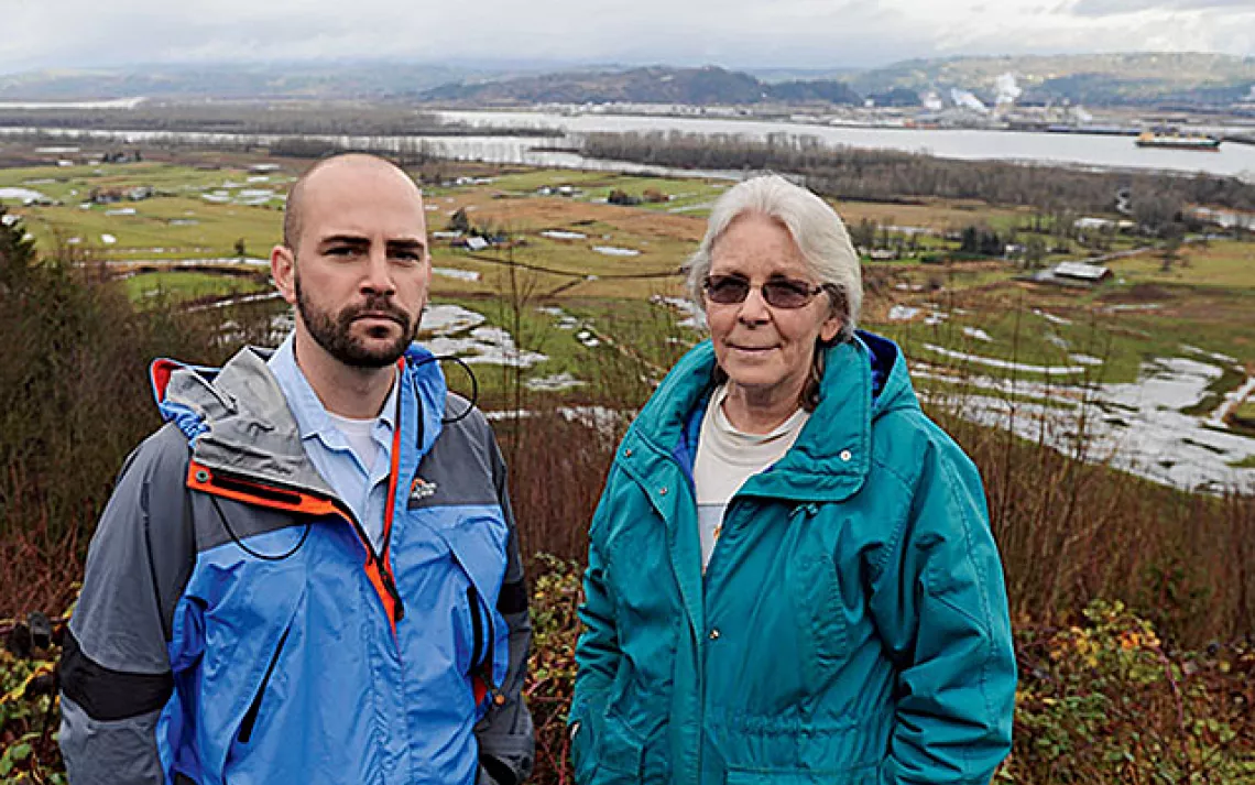 Anti-coal activists Dan Serres and Gayle Kiser are fighting to keep China-bound coal freighters off the Columbia River.