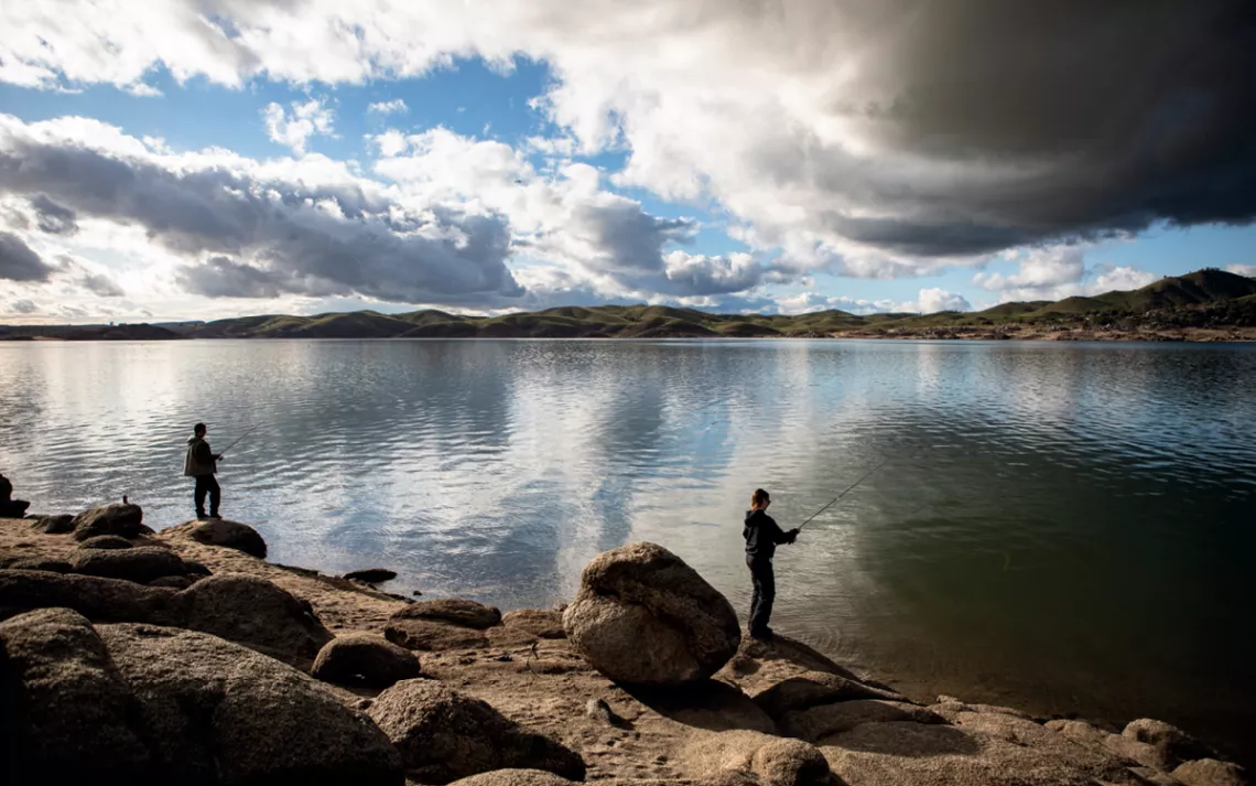 Fishing in Millerton Lake 