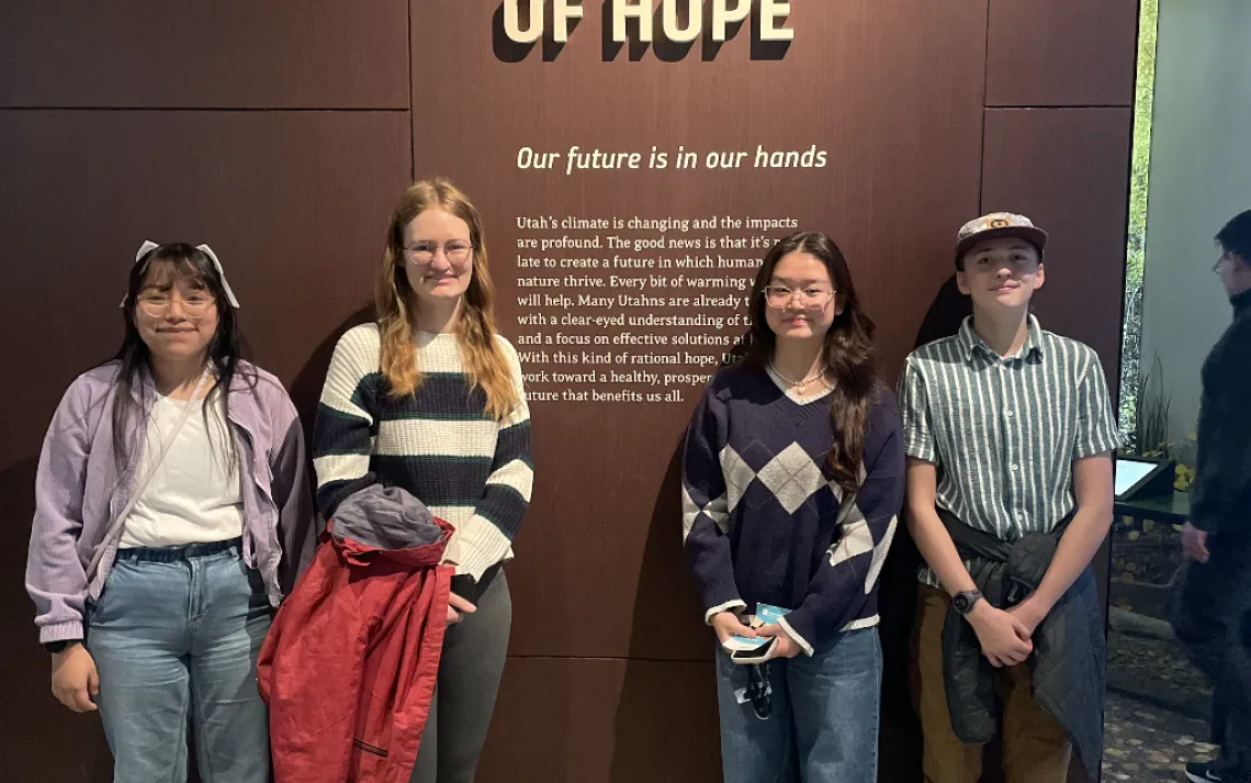 Clean Energy Activists Visit the Climate of Hope Exhibit