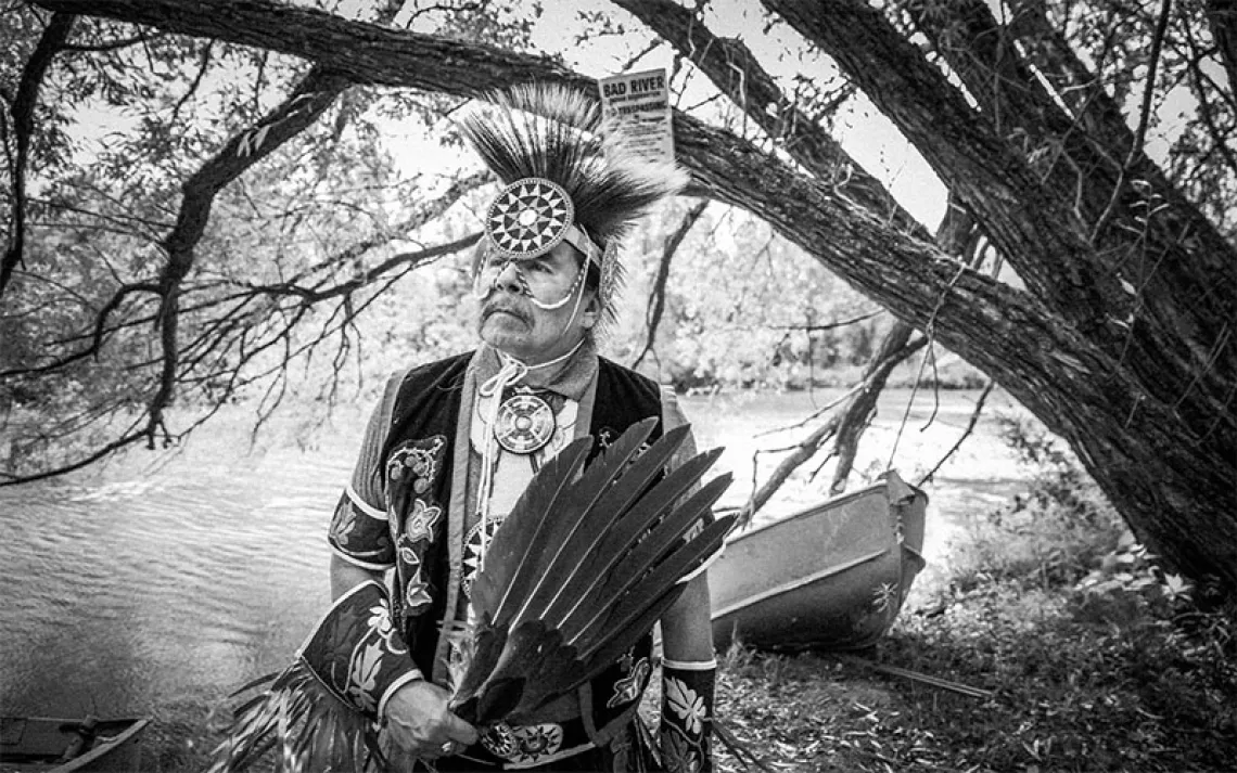 Sonny Smart on the shores of the Bad River