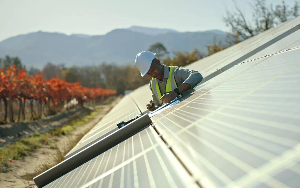 solar panel installation