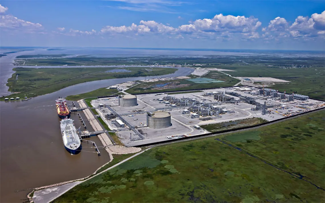 A view of CP1 in the foreground. Cp2 will be built behind and next to it.