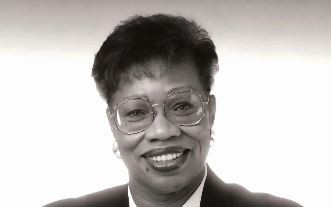 Dr. Clarice Gaylord profile picture in black and white. 