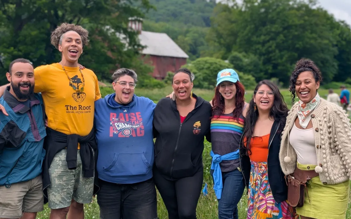 Pride Family Potluck 2025, courtesy of Out in the Open, The Root Social Justice Center, and Susu CommUNITY Farm in Vermont
