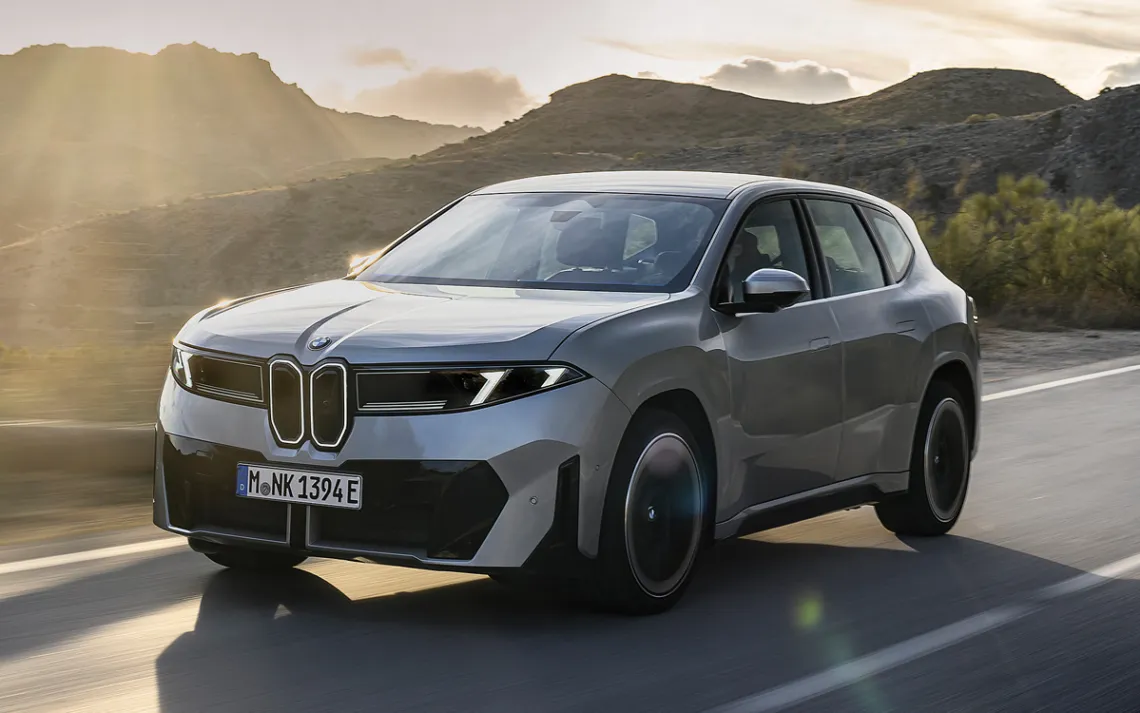  A silver BMW iX3
