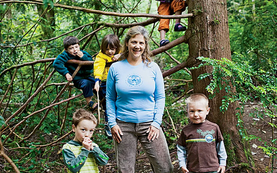 rin Kenny, director of Cedarsong Nature School, Vashon Island, Washington