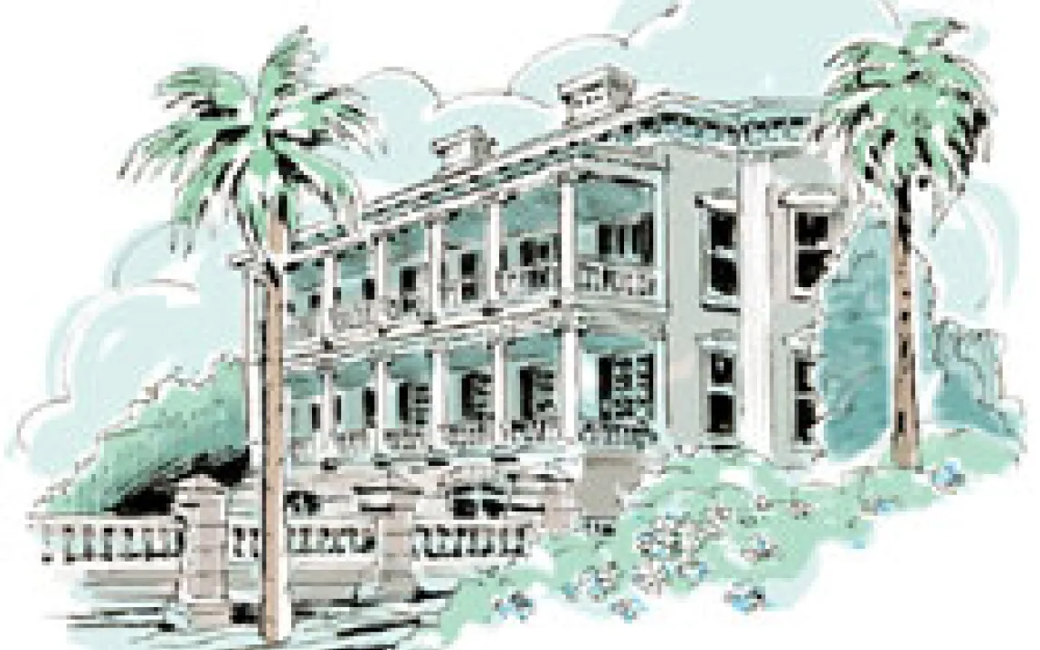Builders in Charleston, South Carolina, designed homes with large windows facing the ocean to catch sea breezes