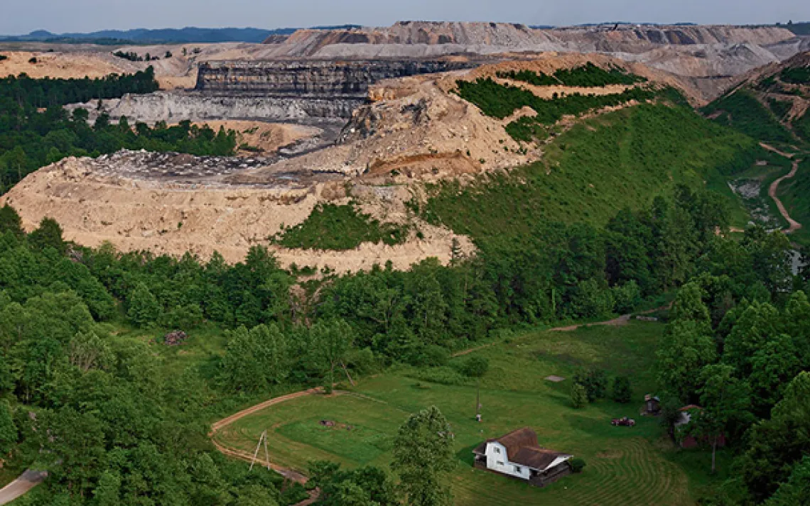 The Hobet 21 mine outside Mud, West Virginia.