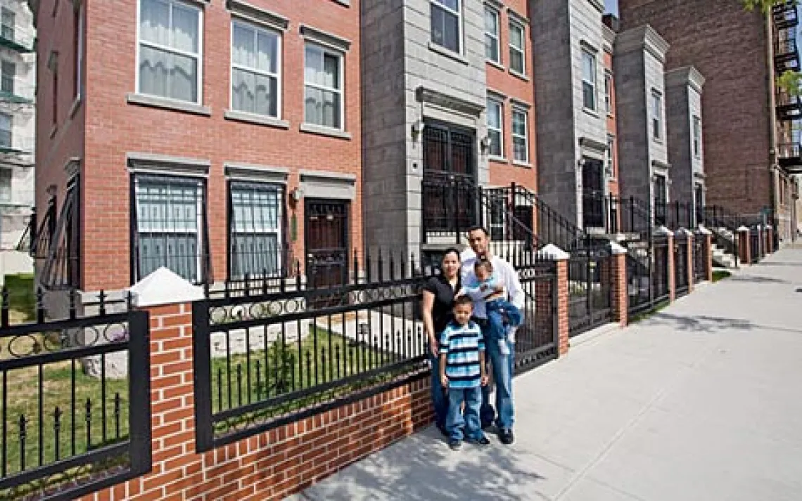 It's not just low mortgage payments that enable waiter Jose Acevedo to afford a home in New York City while supporting a family of four. Morrisania Homes' energy efficiency gives him a break on utility bills he never thought possible.