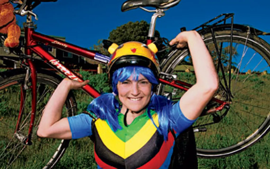 Melanie Grubman, San Anselmo, California Youth bicycle advocate and freelance superhero