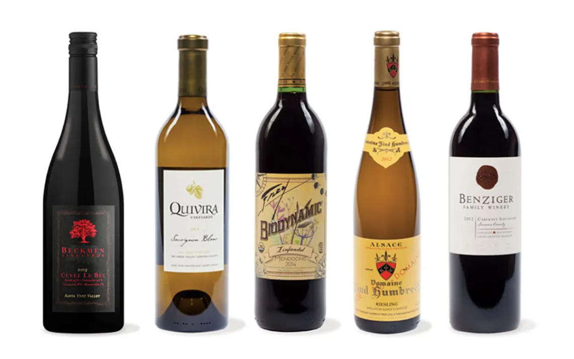 Biodynamic wines--pop the cork on some of our handpicked varietals.