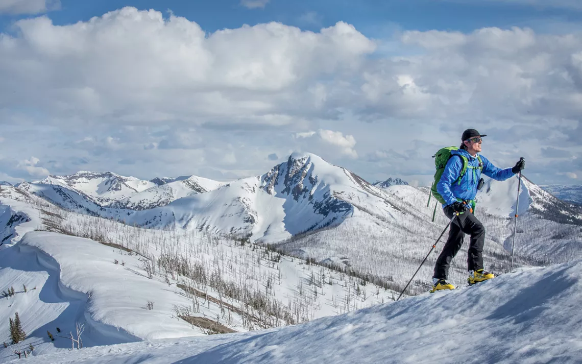 In the off-season, adventurers share Yellowstone's backcountry with bison, moose, and grizzlies.