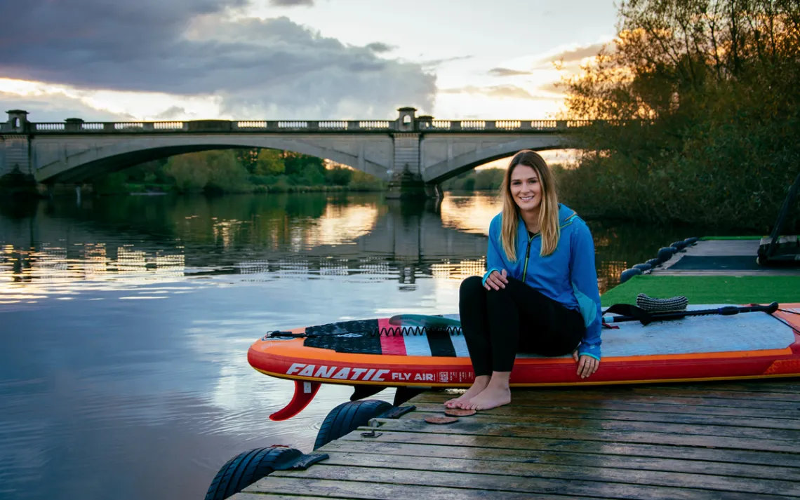More than 1,000 people have participated in Lizzie Carr's paddleboard cleanups.