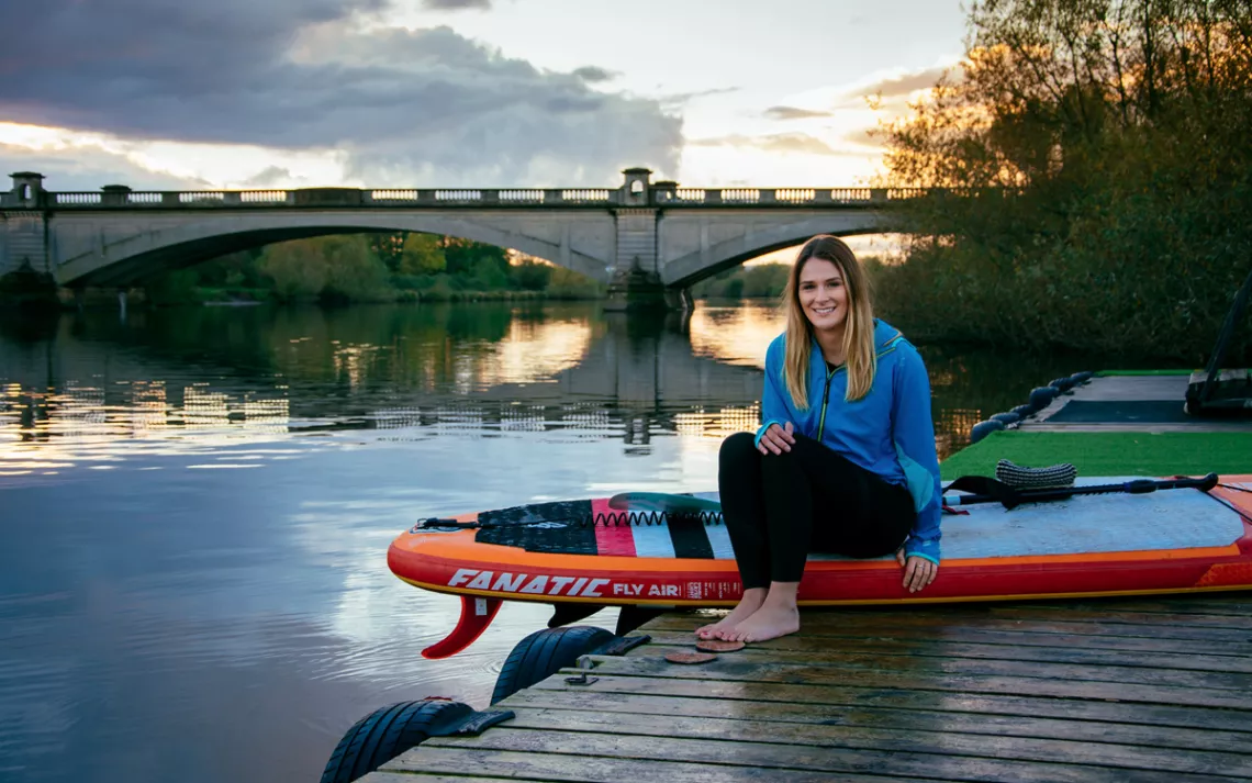 More than 1,000 people have participated in Lizzie Carr's paddleboard cleanups.