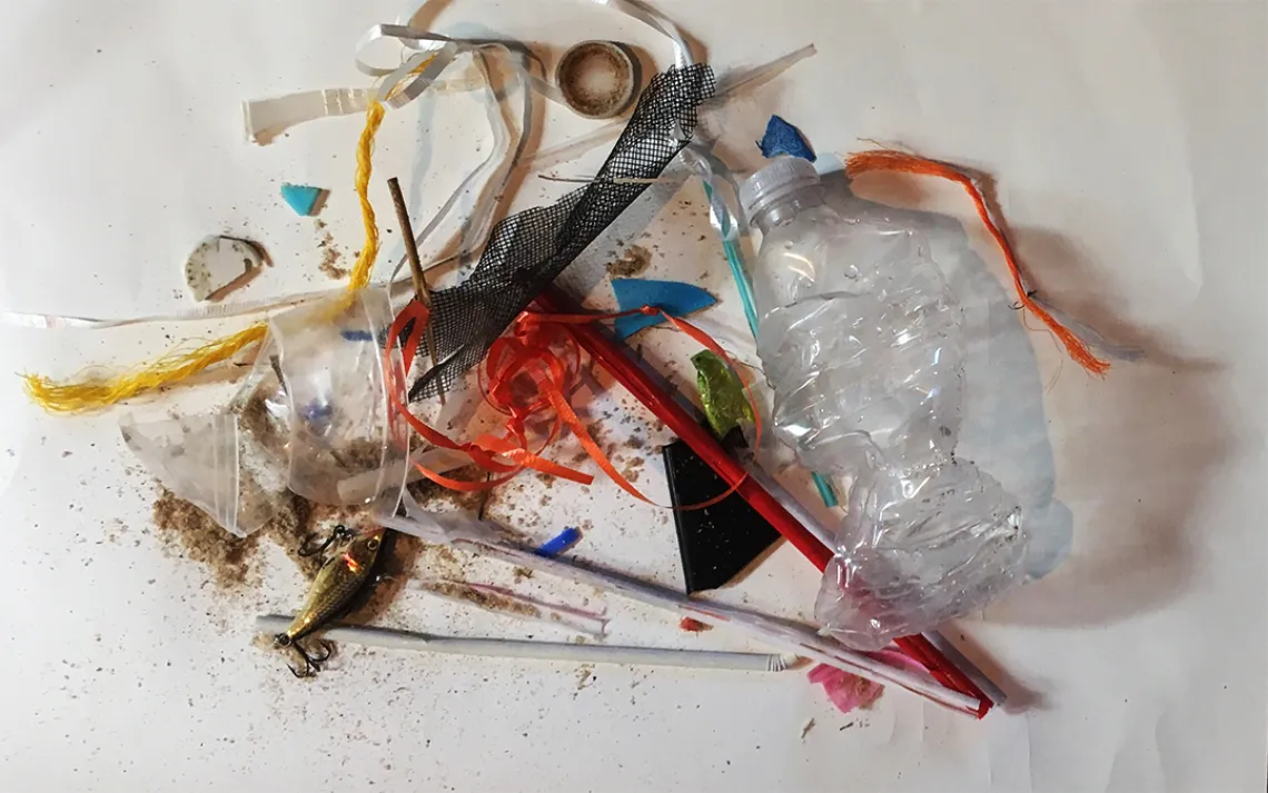 Beach trash