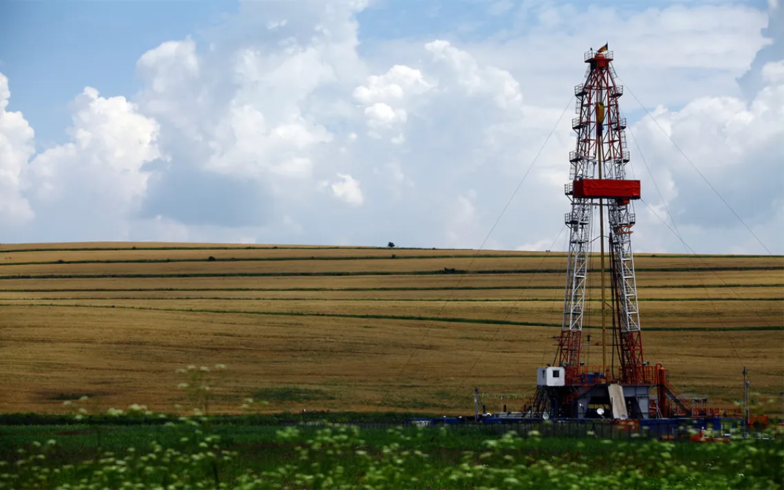 Fracking rig