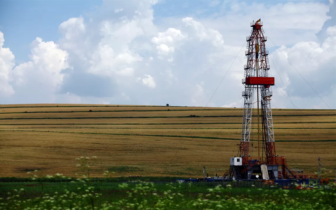 Fracking rig